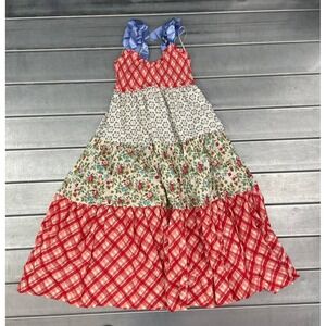 Free People Bluebell Maxi Dress Womens Large Floral Smocked 100% Cotton NWT